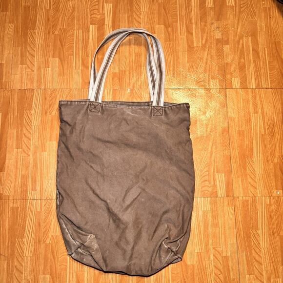 American Eagle Live Your Life Brown Canvas Tote - Picture 3 of 5